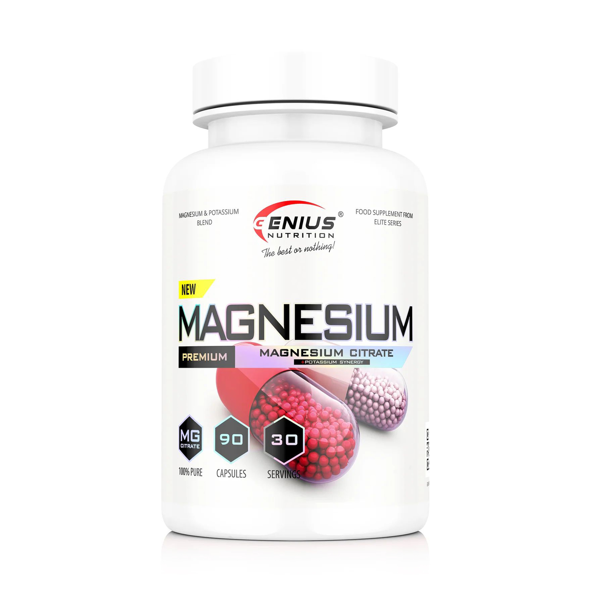 Магній Genius Nutrition Magnesium, 90 капсул